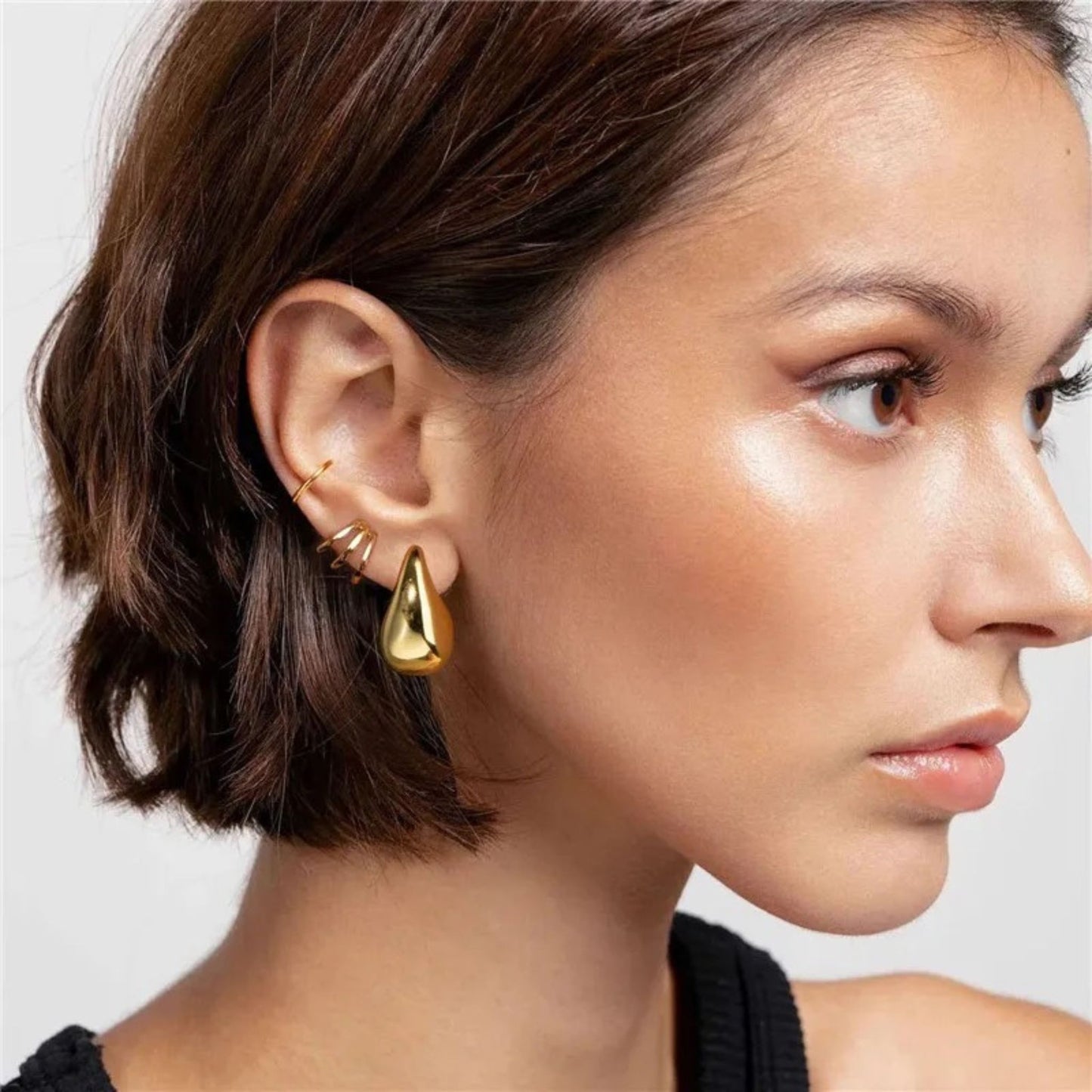 Gold or Silver Teardrop Earrings