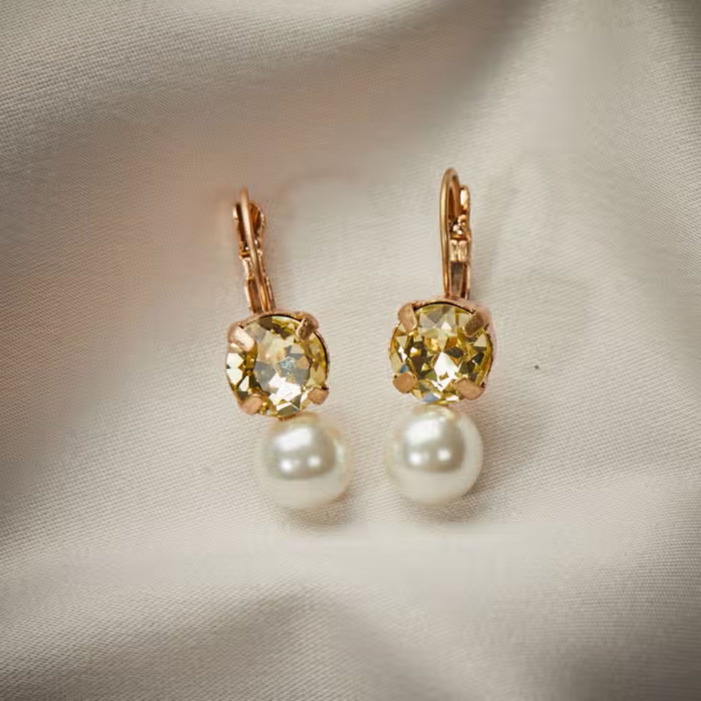 Pearl & Crystal Earrings
