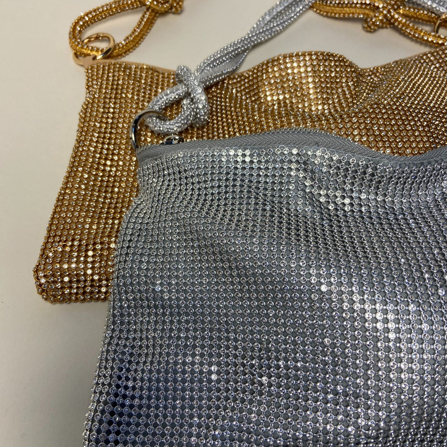 Crystal Metallic Handbags