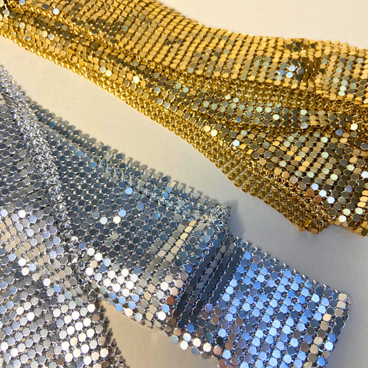 Metallic Skinny Scarves