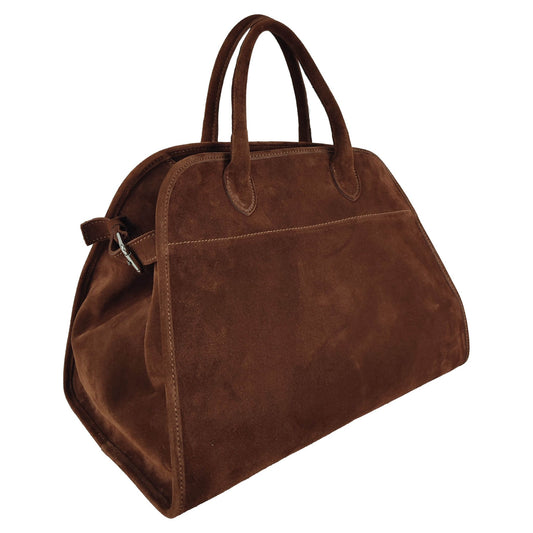 Large Brown Suede Doctors Bag