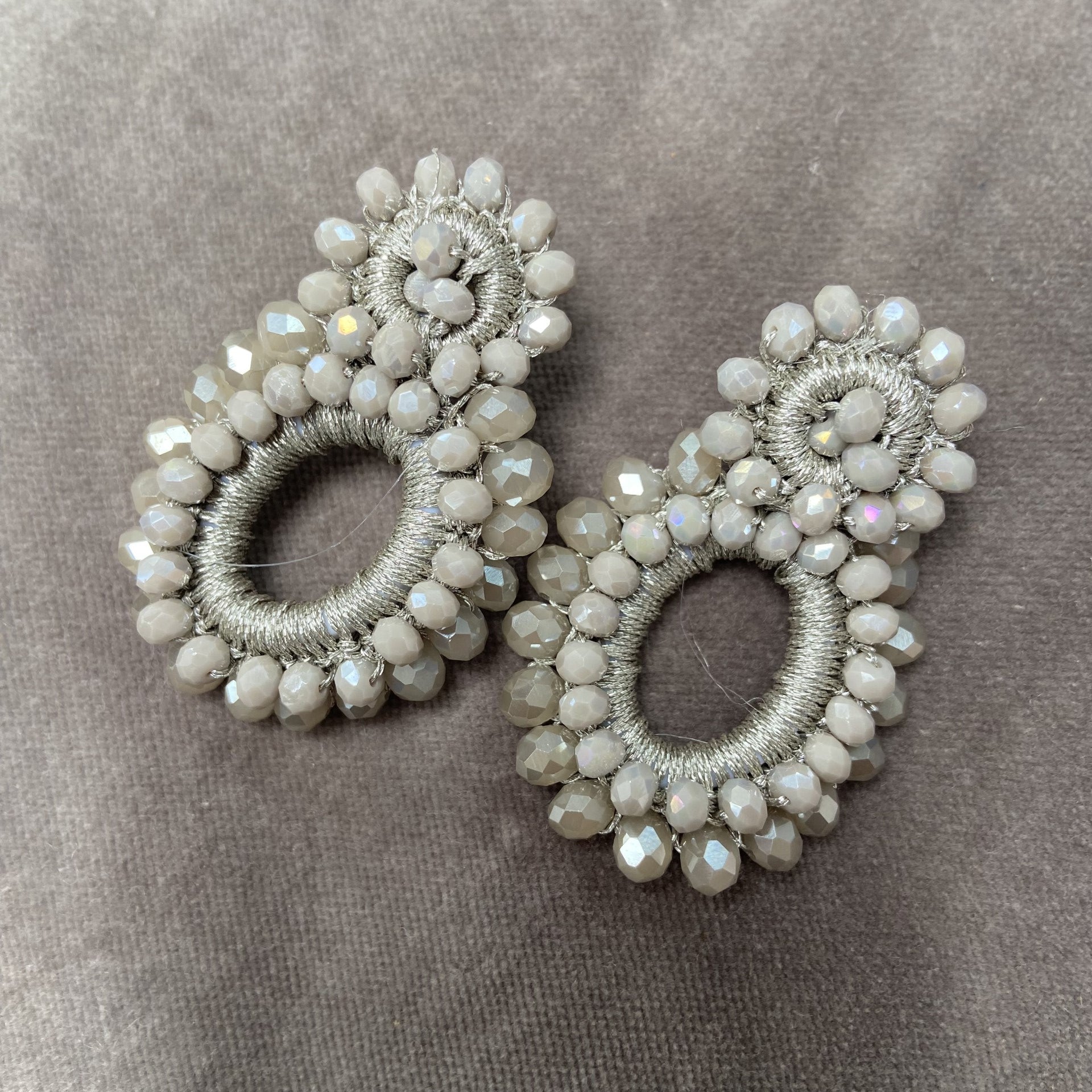 Seed Bead Beaded Earrings Beaded Earrings Beaded Hoop Earrings