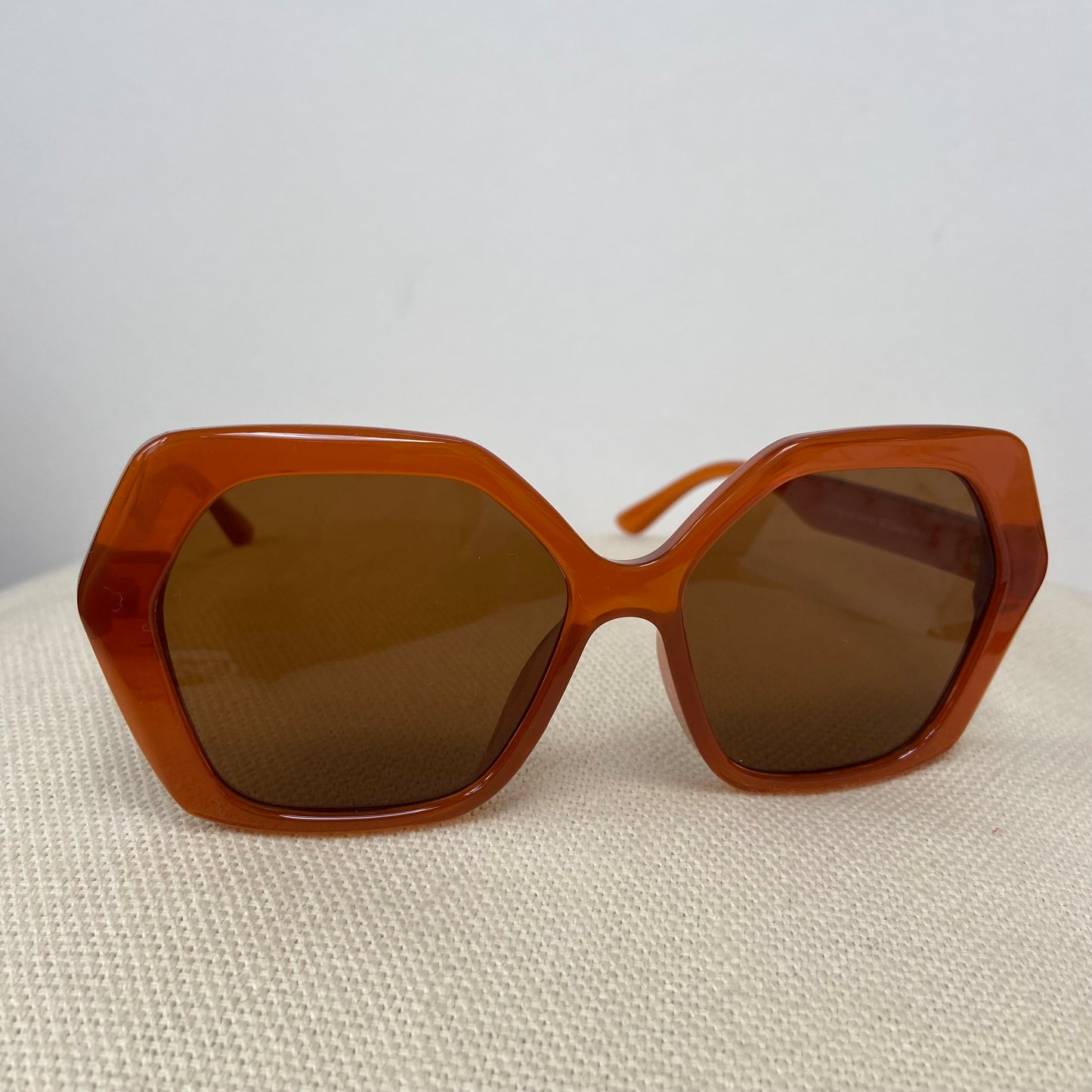 Oversized Amber Sunglasses