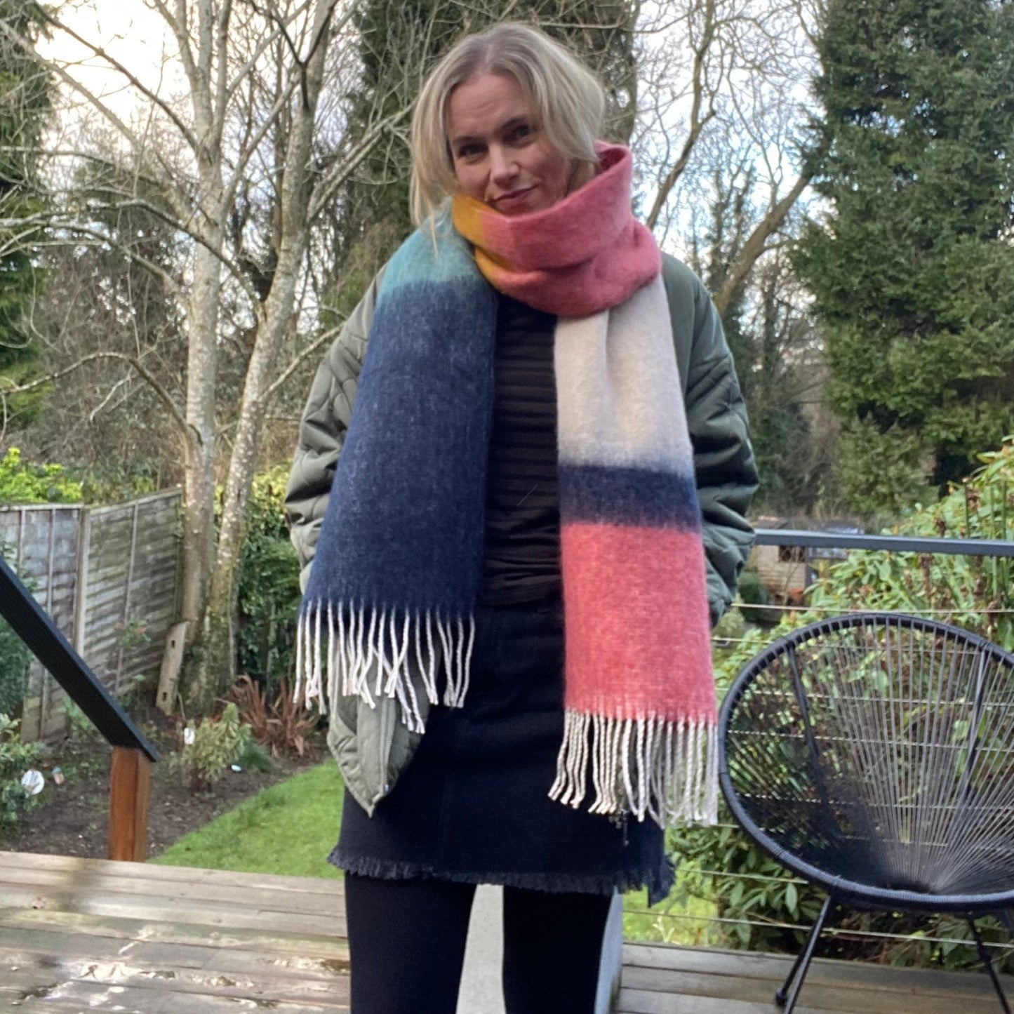 Colour Block Scarf