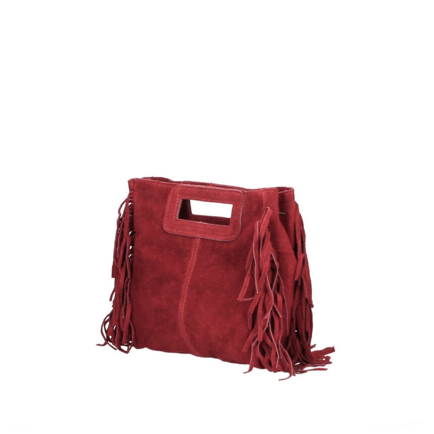 The Suede Fringed Square Bag