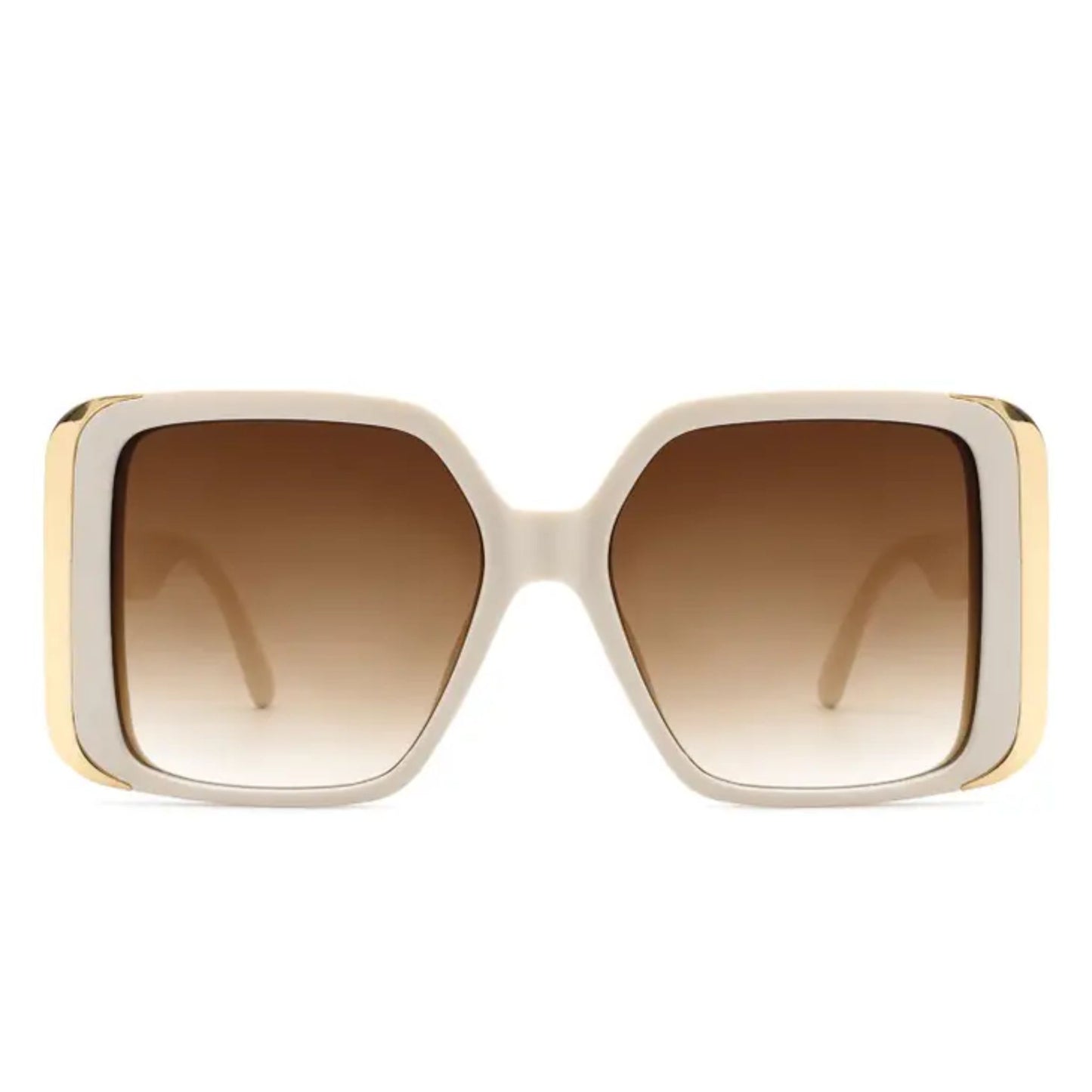 Oversized Gold Detail Sunglasses
