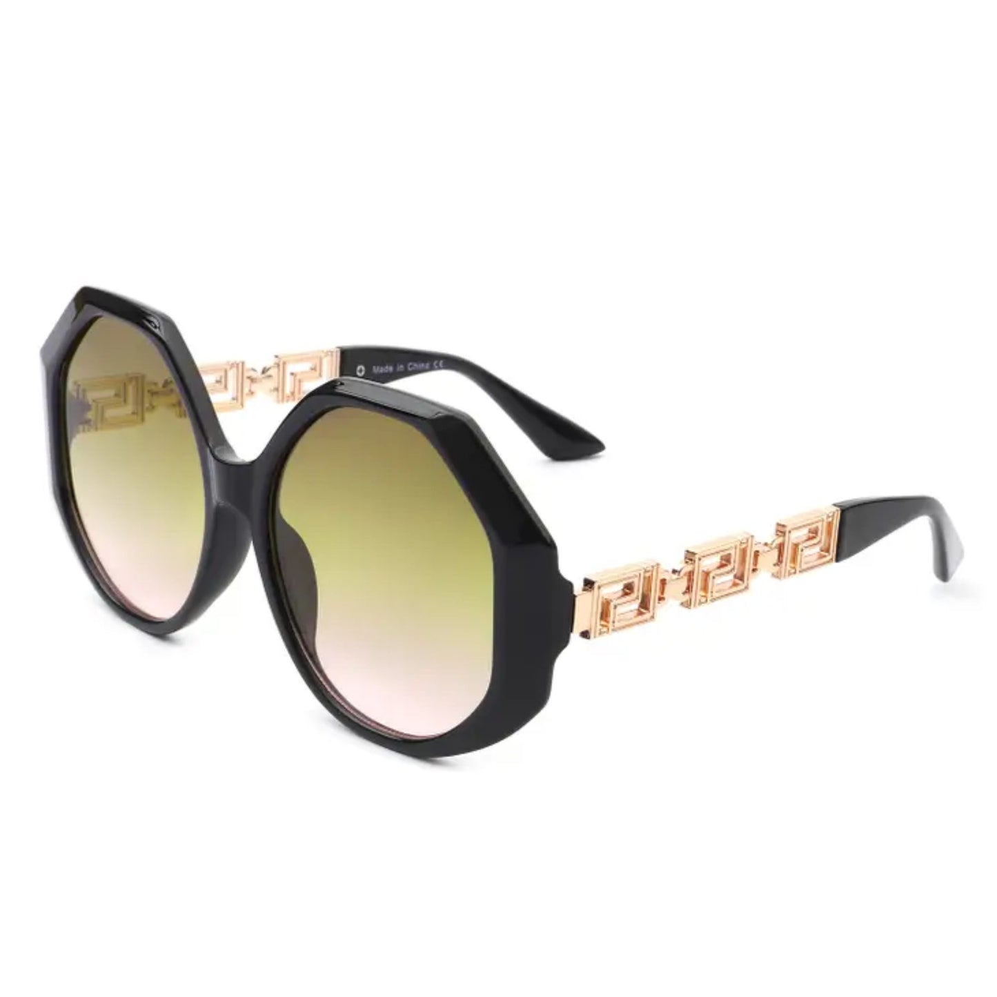 Oversized Round Geometric Ladies Sunglasses