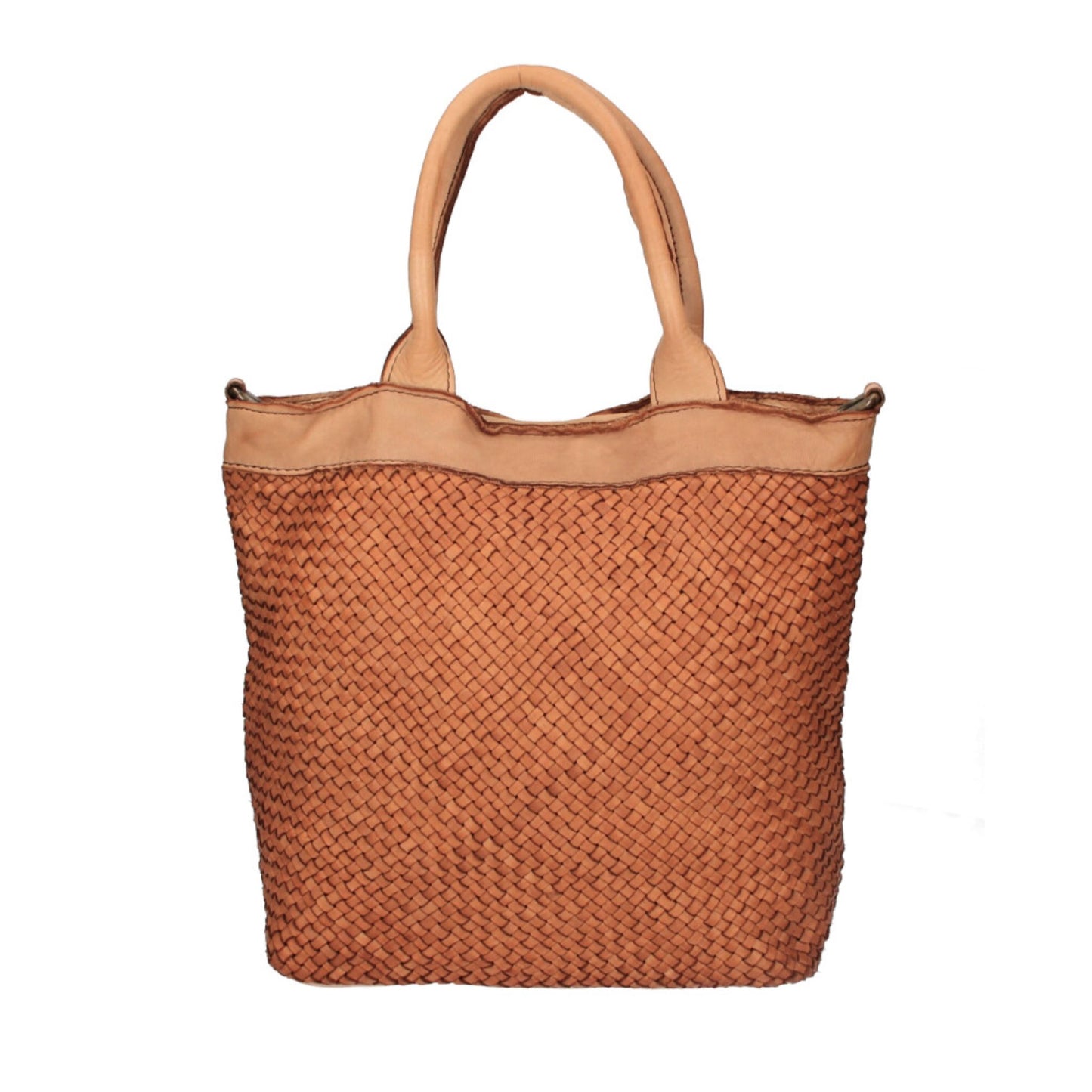The Woven Leather Tote Bag