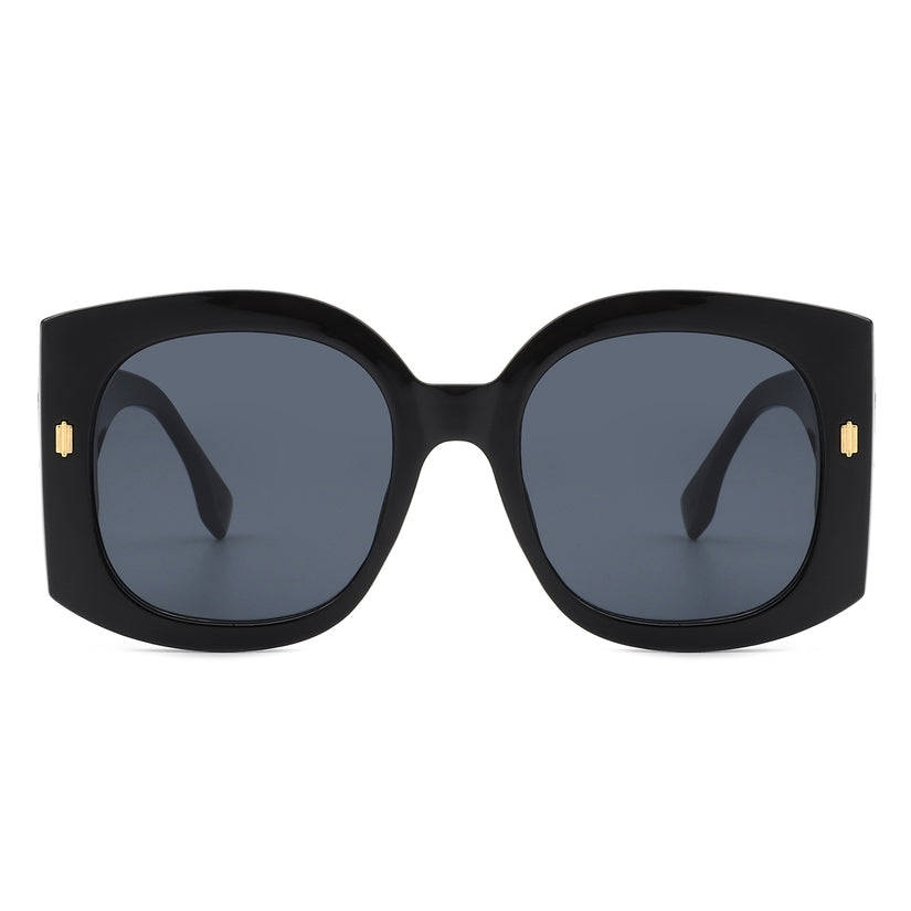 Black Retro Oversized sunglasses